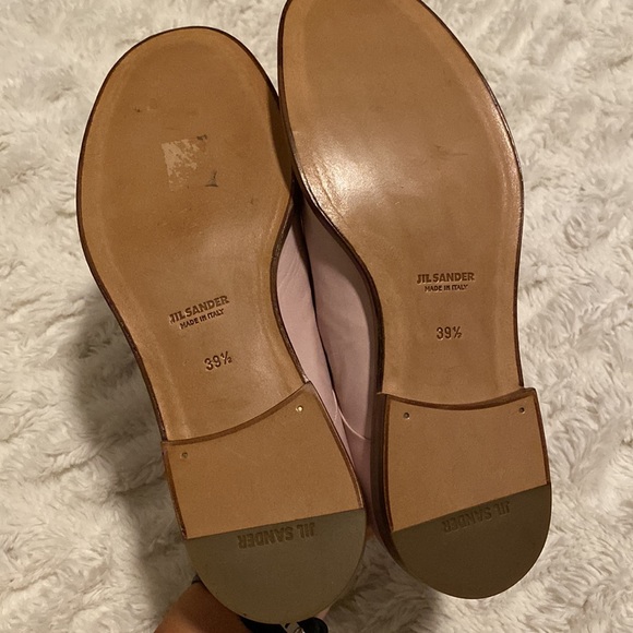 NEW Jill Sander Luxury Designer Nude Blush Leather Oxford sz 9.5 US/39.5 Euro - Picture 4 of 9